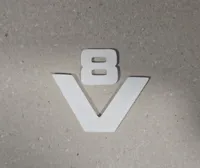 Logo V8 pour jantes Scania — photo 3