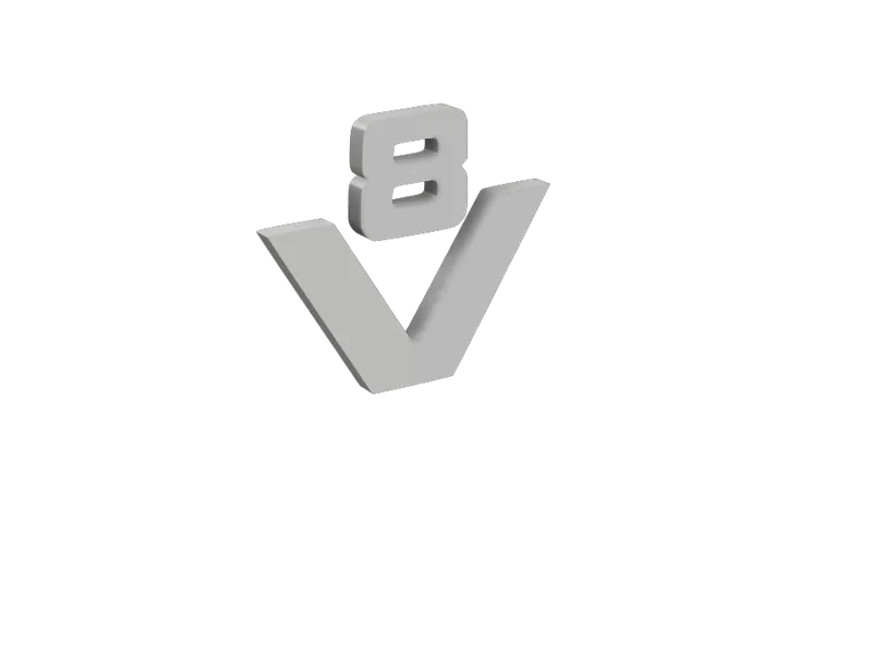 logo v8 scania wheels