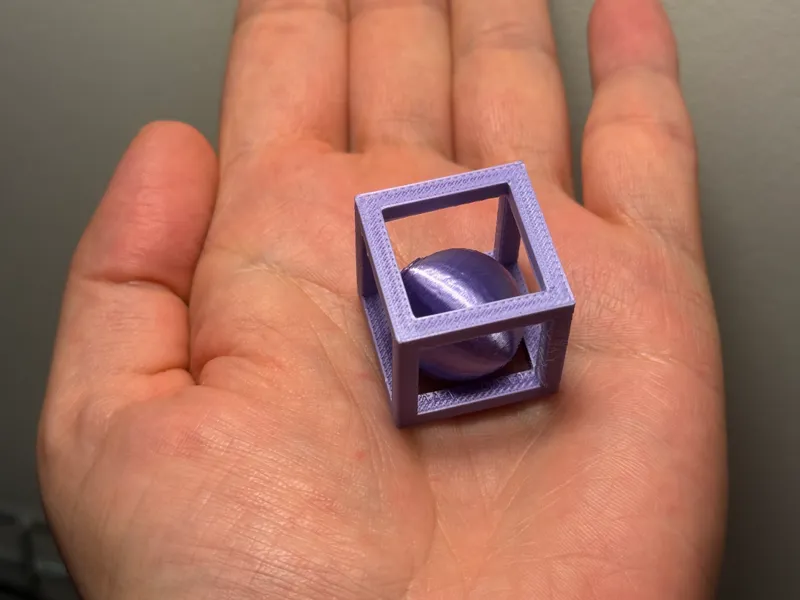 Impossible Ball in Cube - Fidget & Desk Toy