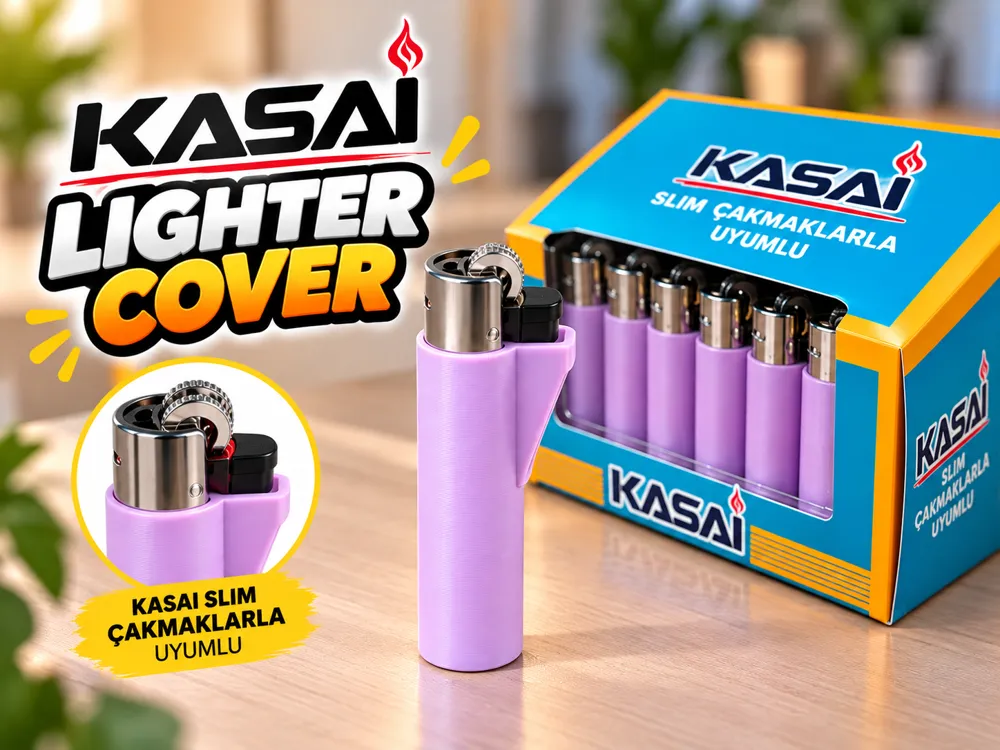Kasai Slim Lighter Cover - Free 3D Print Model - MakerWorld