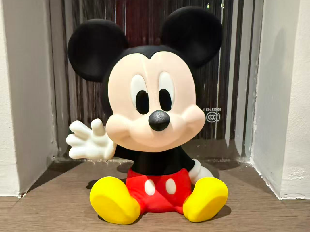 坐姿米奇 多色拆件打印（无需ams）