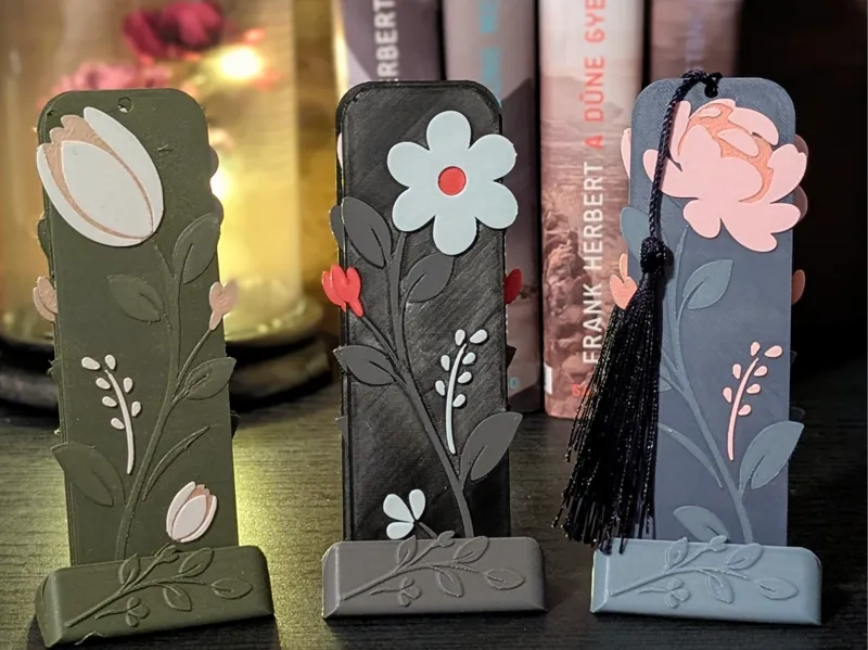 Floral bookmark
