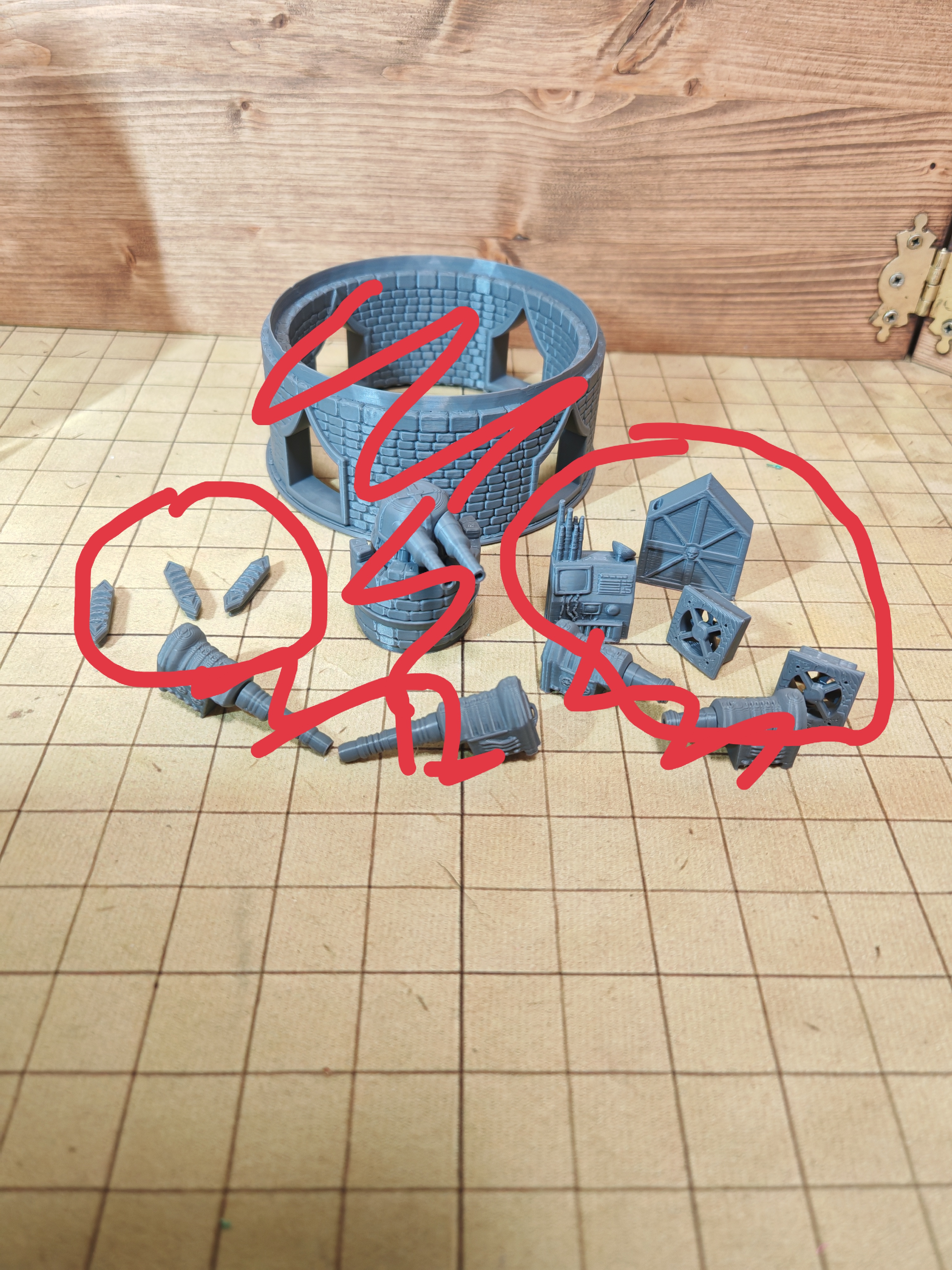 Miniatura 1 do modelo 3D DnD Modular Wizard Tower - Sci Fi Upgrade Kit