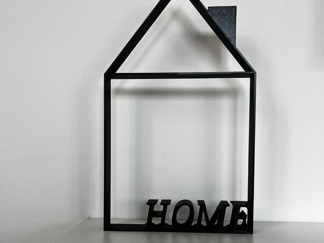 "HOME" House Frame – Dekorative Haus-Silhouette 
