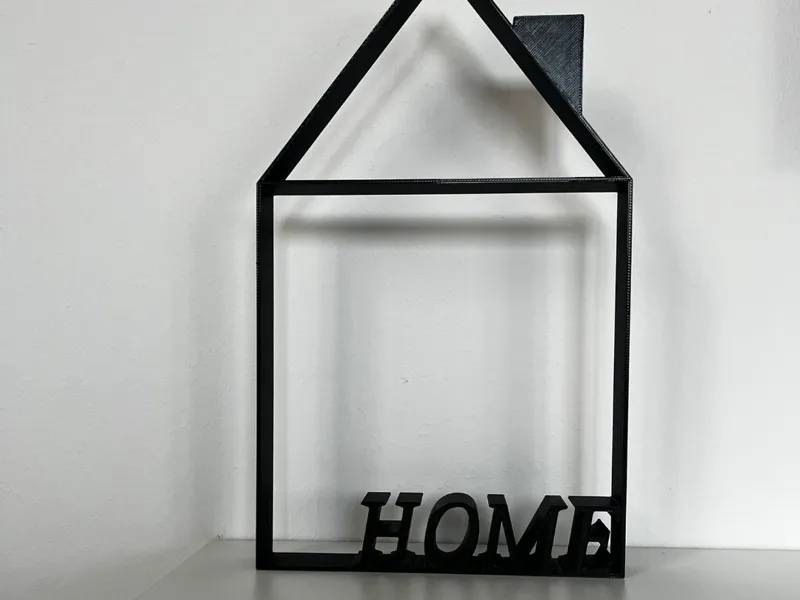 "HOME" House Frame – Dekorative Haus-Silhouette 