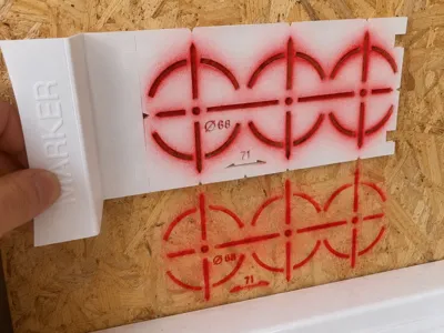 MARKER68 EU socket electrical spray template