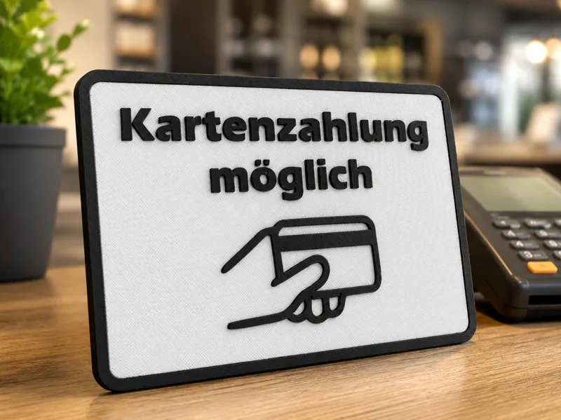 Schild "Kartenzahlung möglich"