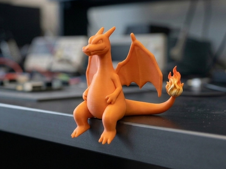 Sitting Charizard Buddy Pokemon Dragon DecorFigure