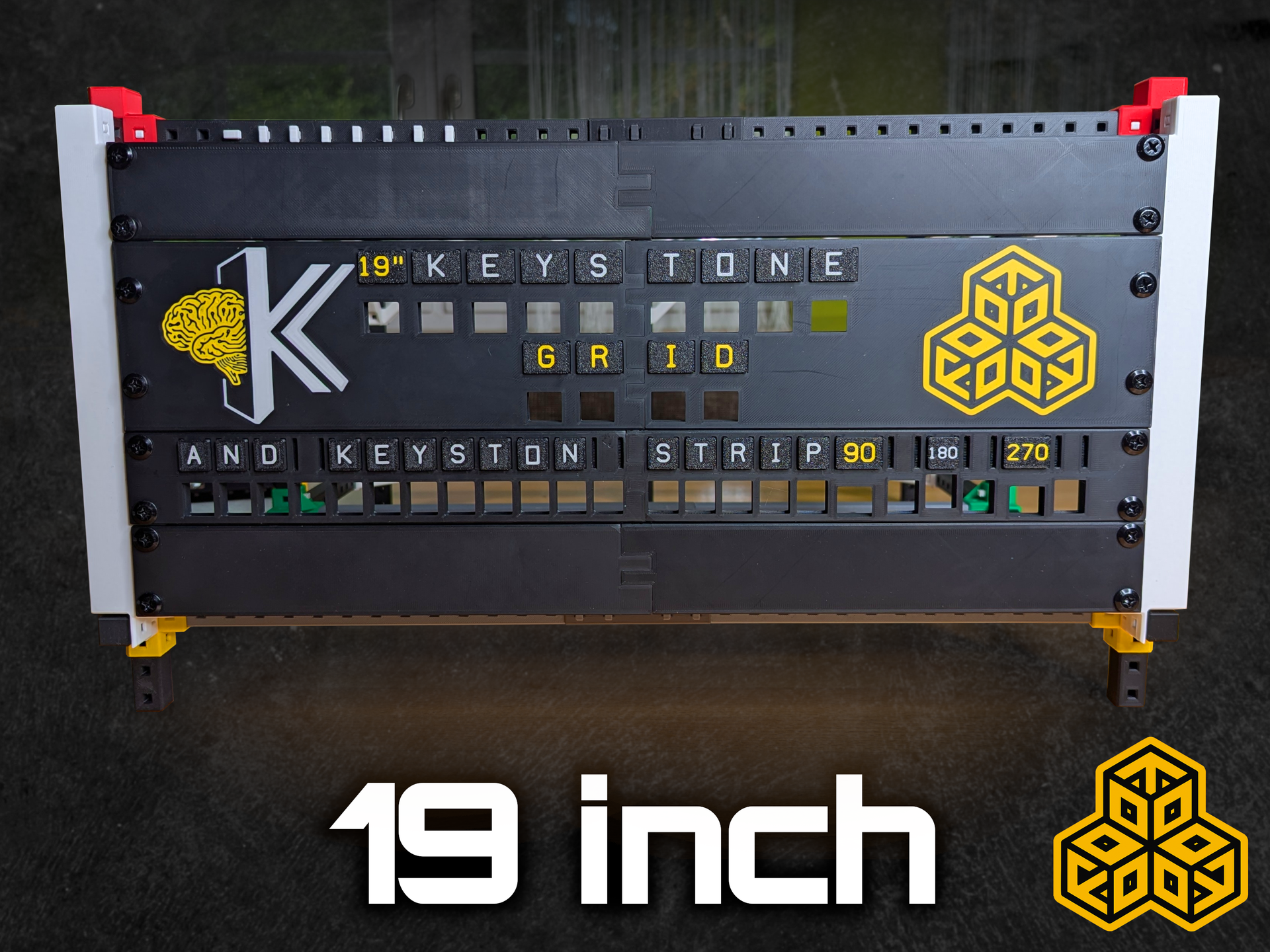 Customizable 19" Keystone Panel