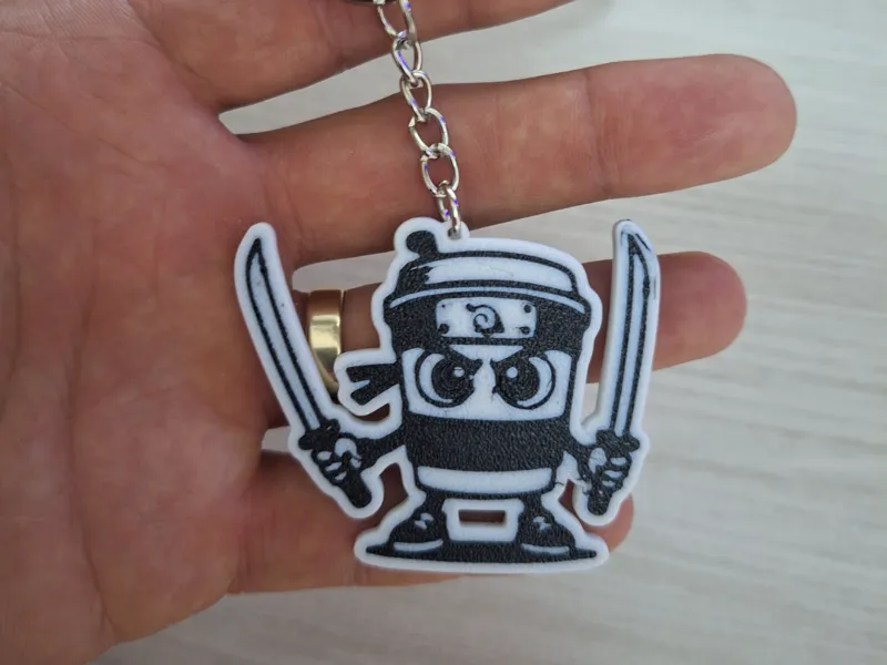 Cappuccino assassino Brainrot Keychain