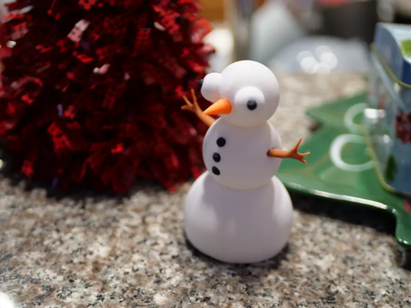 Derpy Snowman Christmas Decoration