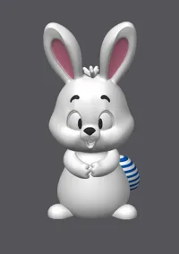 Osterhase mit Streifen