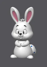 Osterhase mit Punkten