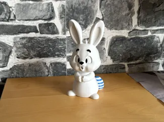 Osterhase 15cm Punkte oder Streifen