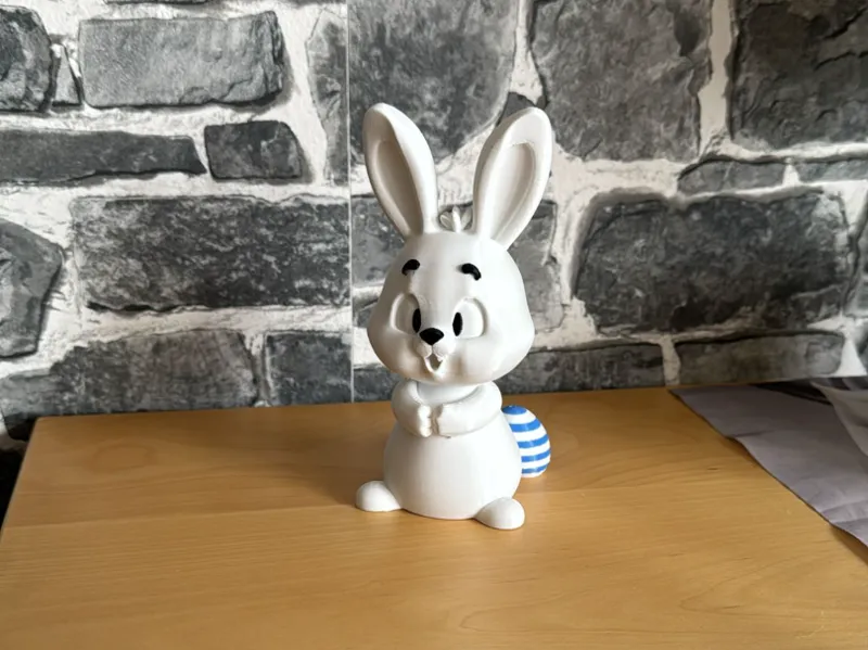 Osterhase 15cm Punkte oder Streifen