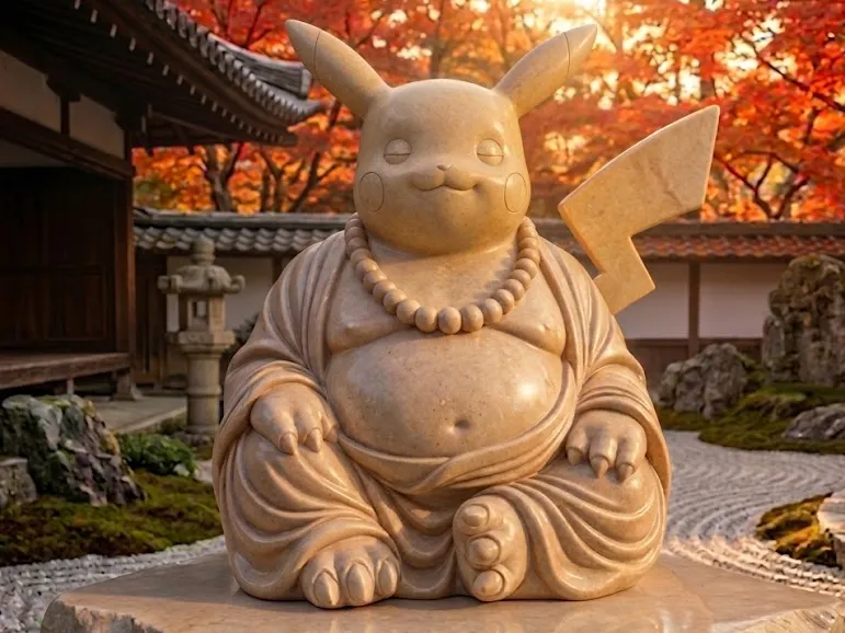 Pikachuddha - Buddha Pikachu (Pokémon Zen Series)