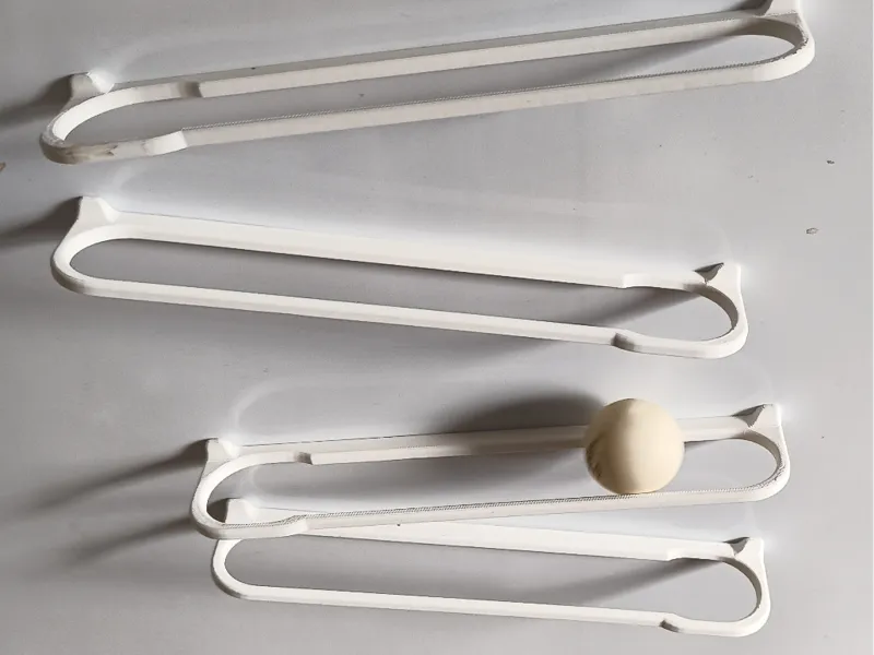 Ping pong magnetic marble track