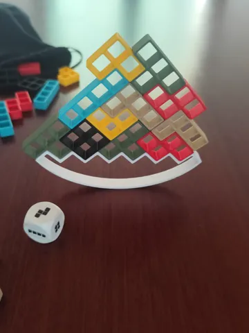 Modelo para impresión 3D: Tetris balance — vista de referencia 2