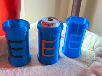 E Tank Koozie for energy drink can