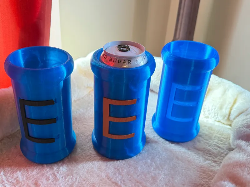 E Tank Koozie for energy drink can