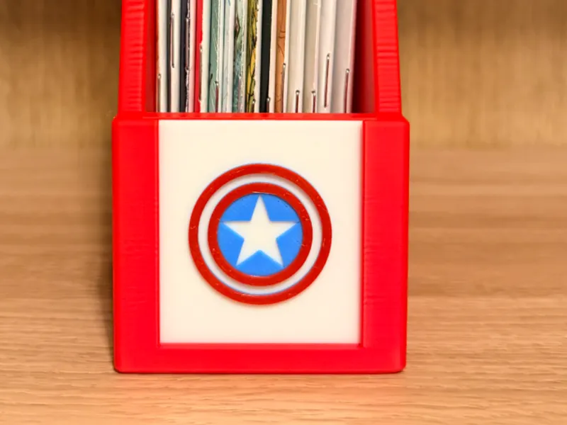 Captain America - Comic book holder label