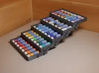 4 layers - fits 32 paint tubes