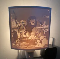 Veilleuse lithophanie Le Roi Lion — photo 2