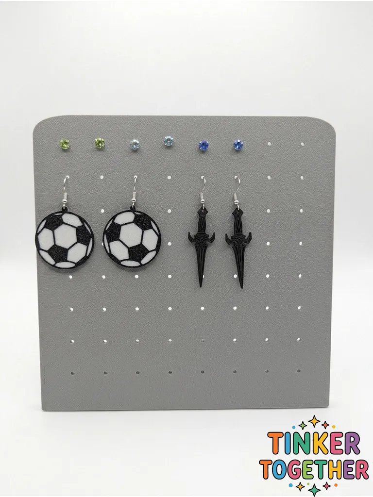 Earring holder - large - supportless view 4