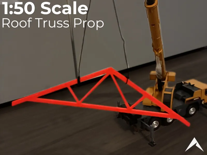 1:50 Scale Metal Roof Truss Prop