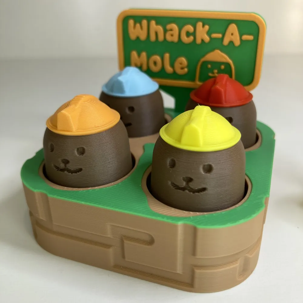 Whack A Mole Clicker Fidget Toy - Whack-A-Mole - Free 3D Print Model ...