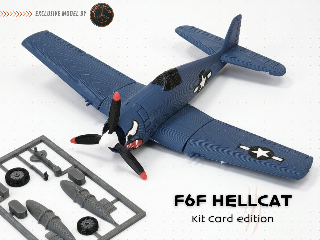 F6F Hellcat - Kit card (Scale 1:72)
