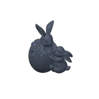 Lapin de Pâques dans son œuf — photo 4