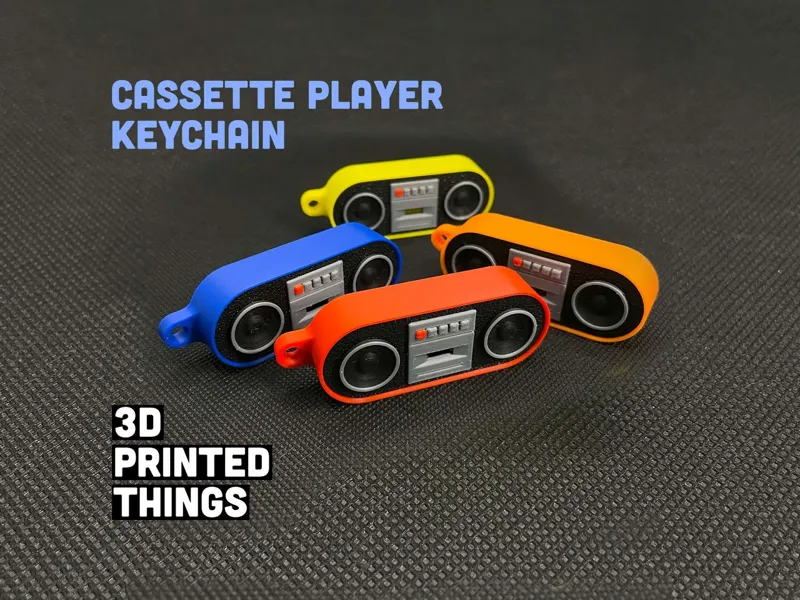 Cassette Player Keychain