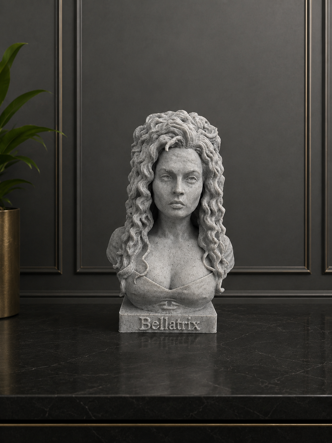 Miniatura 1 do modelo 3D Bellatrix Lestrangeová  bust