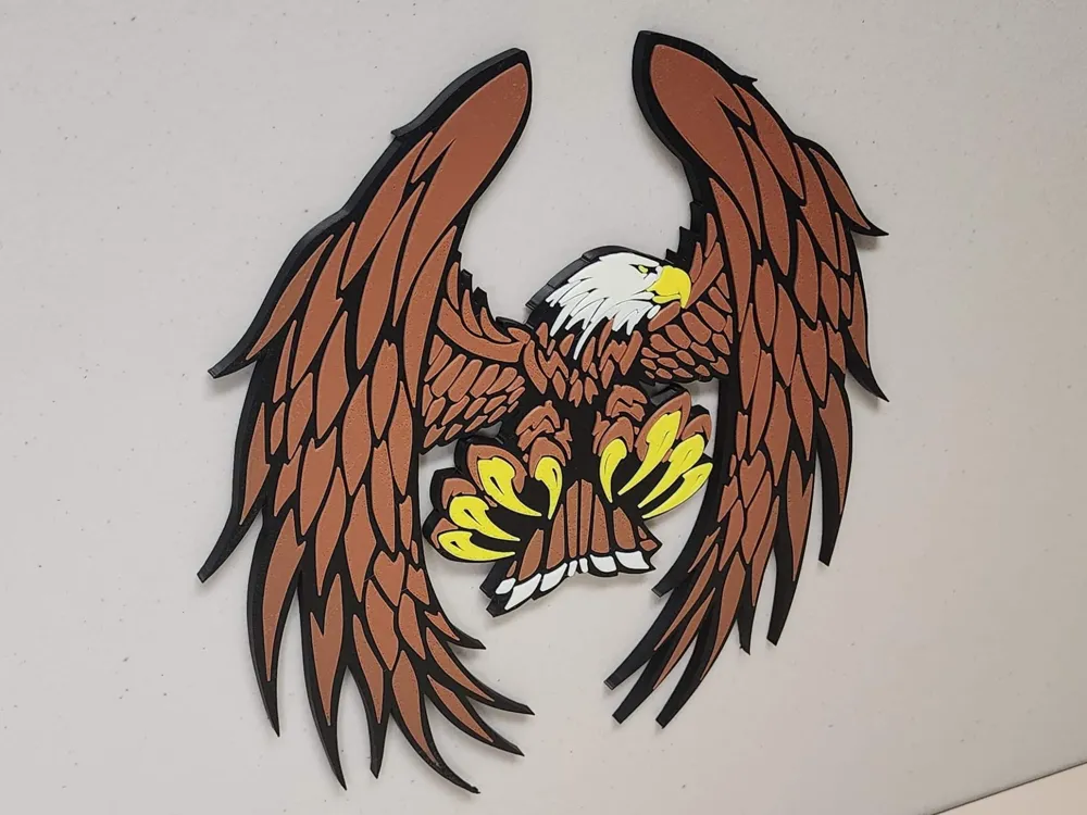 Eagle Wall Display by briankstan - MakerWorld