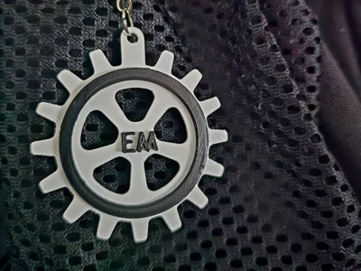 Mechanical Engineering Keychain (Gear Keychain)