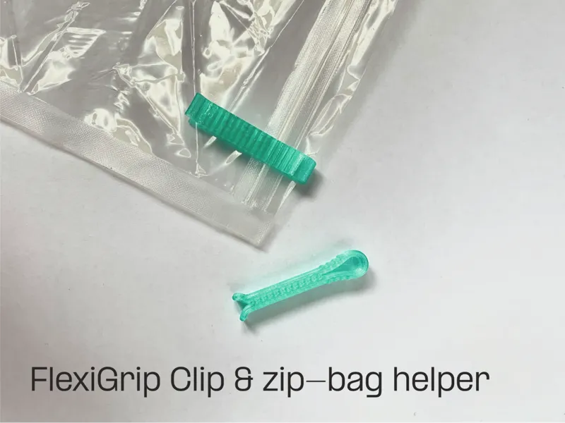 FlexiGrip Clip & zip-bag helper