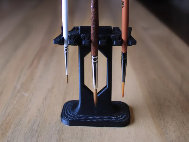 Multi-size Brush Drying Holder with Spring Clips