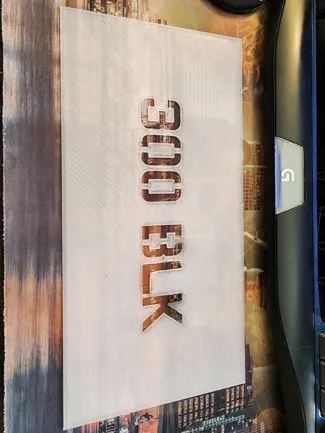 300 Blackout Stencil