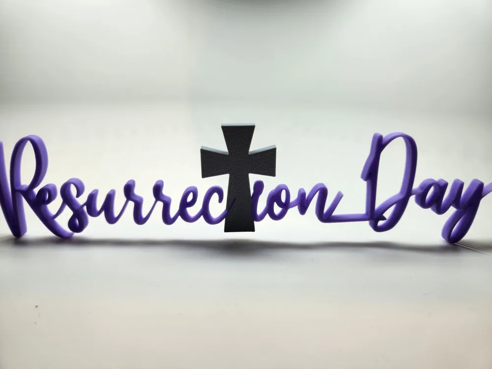 Easter - Resurrection Day - Cross - Desk Sign, Wall Art, Gift Tag by ...