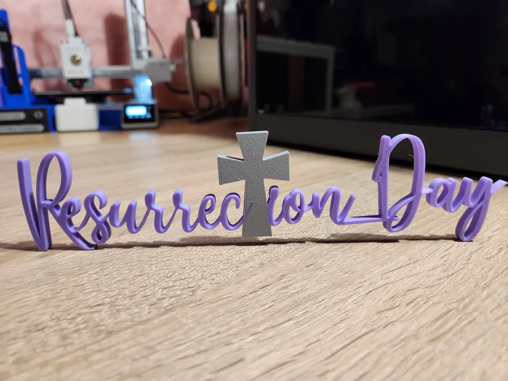Easter - Resurrection Day - Cross - Desk Sign, Wall Art, Gift Tag by ...