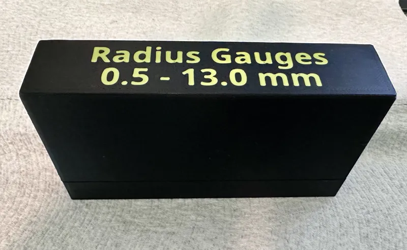 Radius Gauge Case - Smoothed Edges