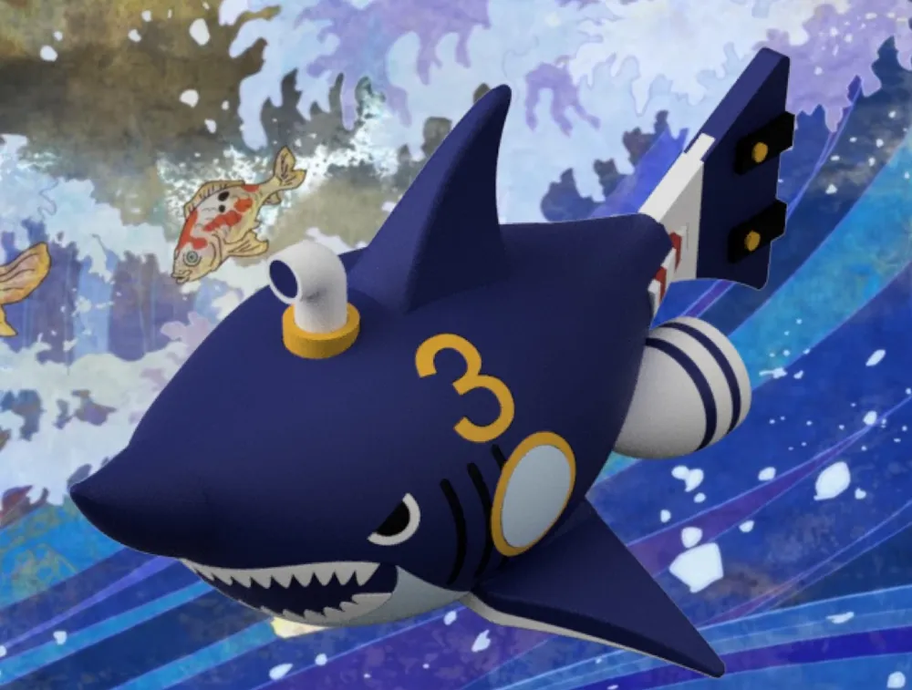 サニー　Shark No AMS Required】Shark Submarine No 3 - One Piece - Thousand Sunny