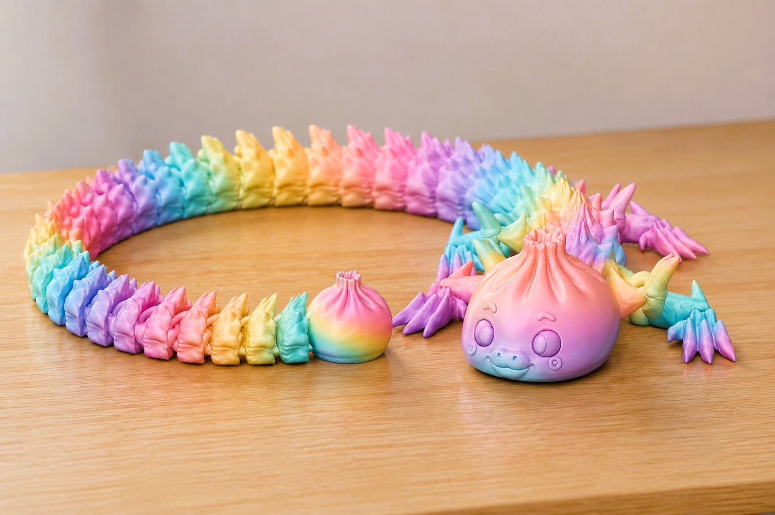 Miniatura 4 do modelo 3D Articulated dragon dumpling