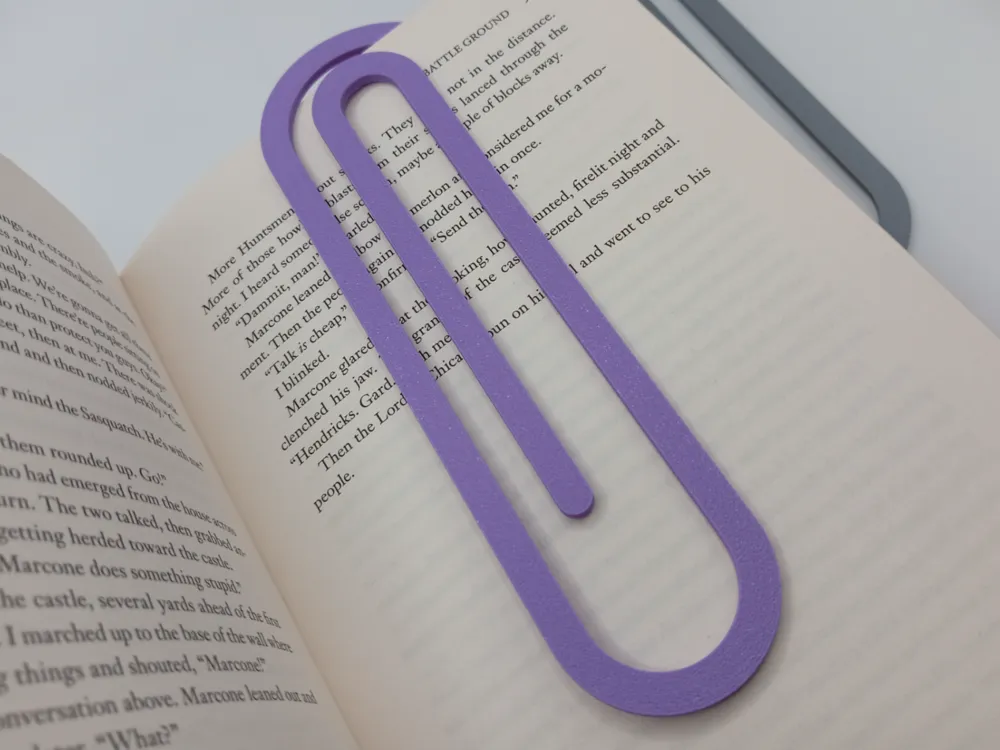 Accesorio de lectura: Paperclip Bookmark - Easy Print - Fast Print. Referencia del modelo original.