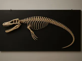 Dino-Skelett Mosasaurus Bild