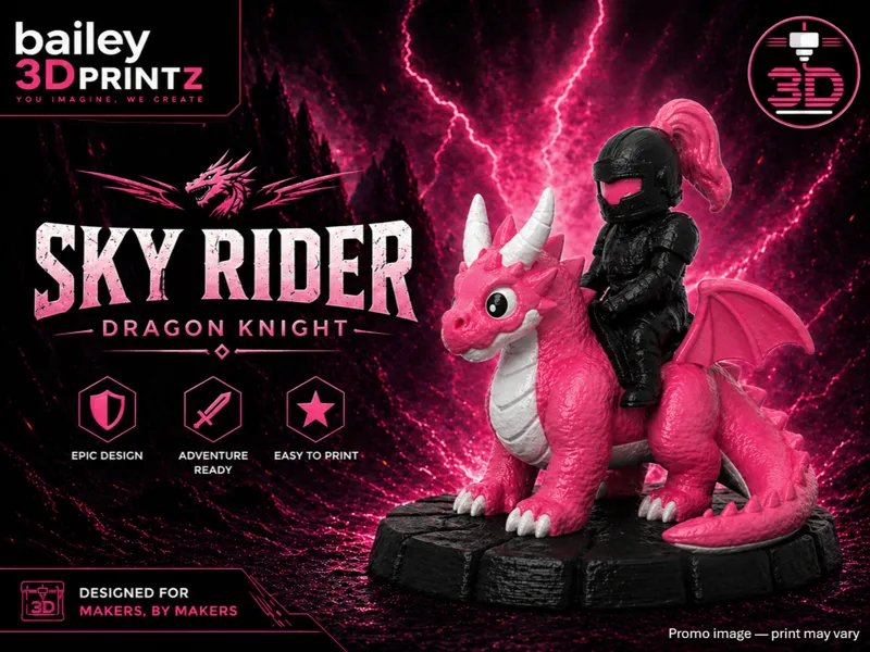 SkyRider Dragon Knight (Pink)
