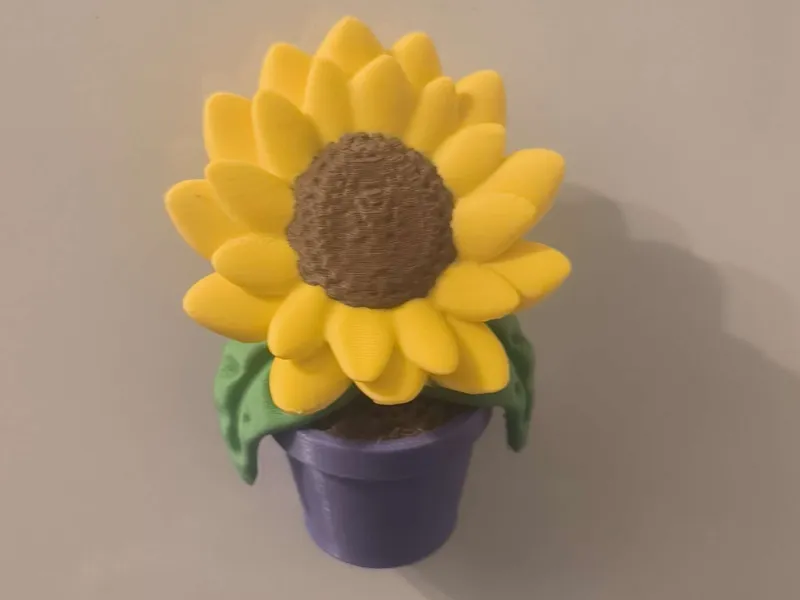 Sunflower magnet - fridge magnet