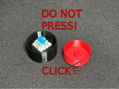 Button clicker keychain