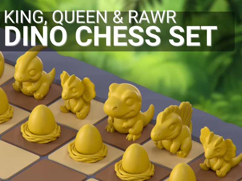 Dino Chess Set